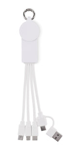 ICAB – 2 in 1 charging cable type-C – White