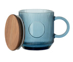 VITRIO MUG – Ribbed glass mug 300ml – item picture 1