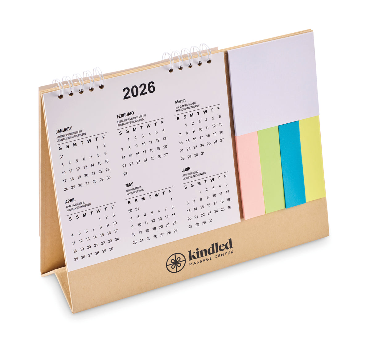 CALENDOO – Desk calendar with memo pad – item picture printed