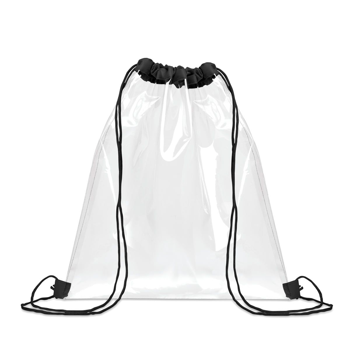 USEE – Transparent drawstring bag – Black