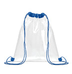 USEE – Transparent drawstring bag – Royal Blue