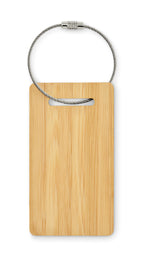 MIO – Bamboo luggage tag – item picture side
