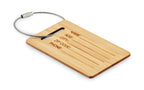 MIO – Bamboo luggage tag – Wood