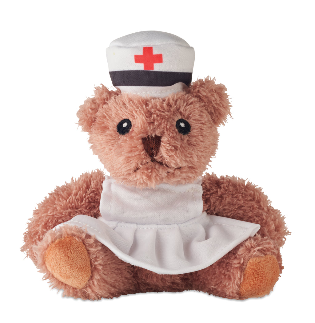 NURSE – Teddy bear plush nurse – White