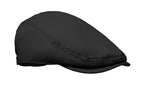 FLAT PEAK – Newsboy flat cap 235 gr/m² – Black