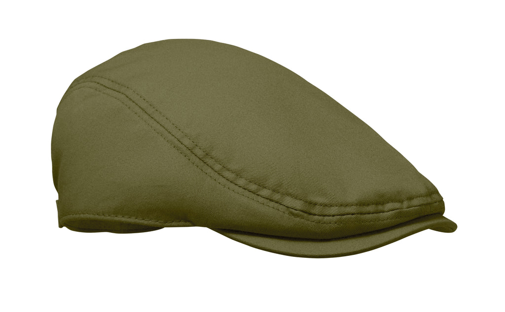 FLAT PEAK – Newsboy flat cap 235 gr/m² – Army Green