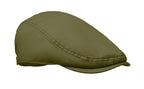 FLAT PEAK – Newsboy flat cap 235 gr/m² – Army Green