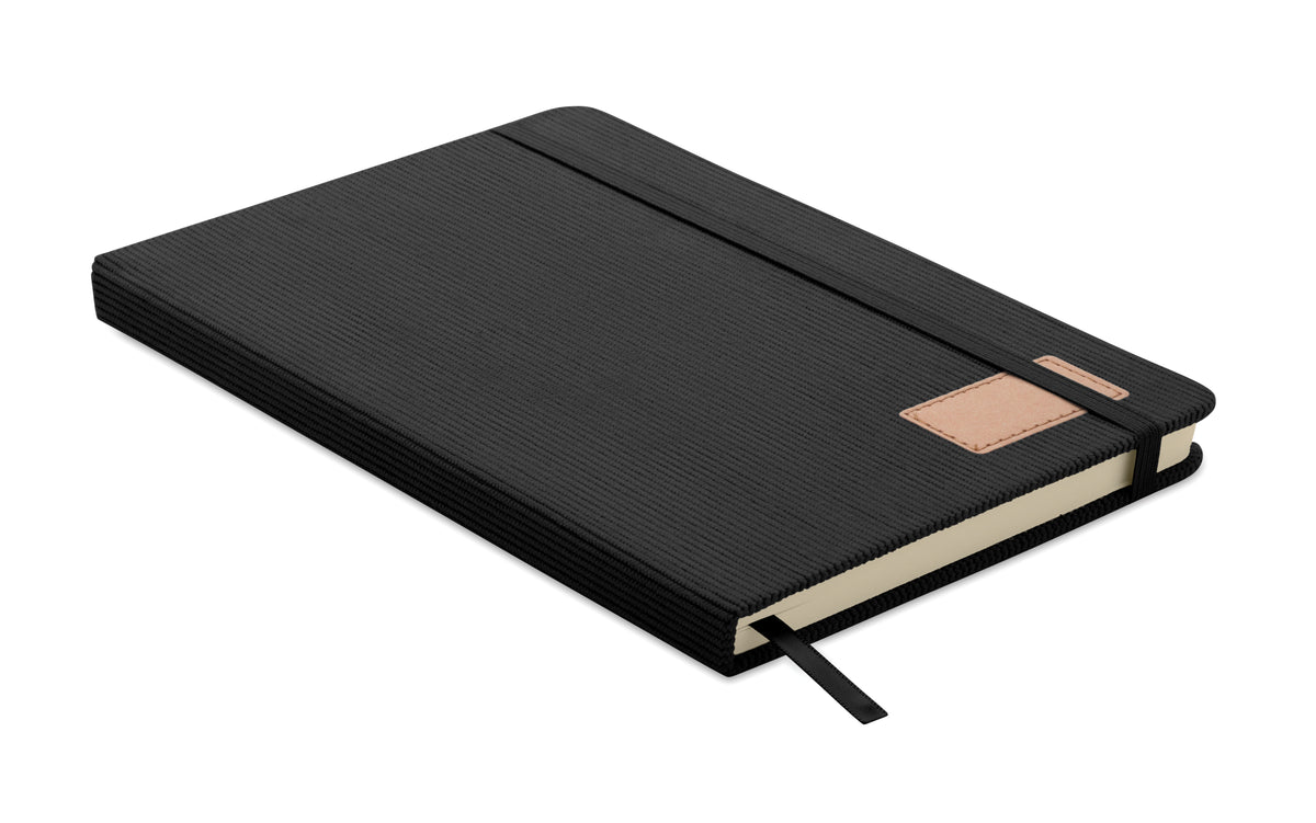 CORDI NOTE – A5 notebook hard RPET cover – Black
