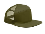 BEAD – 7 panel flat visor cap – Army Green