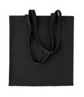 CORDY B – Corduroy shopping bag – Black