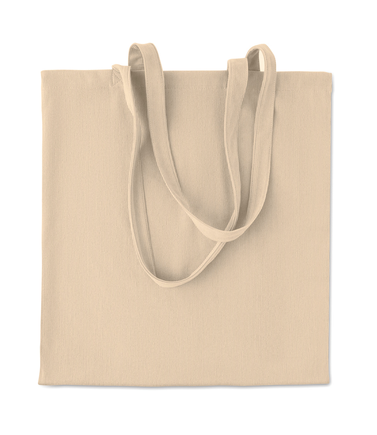 CORDY B – Corduroy shopping bag – Beige