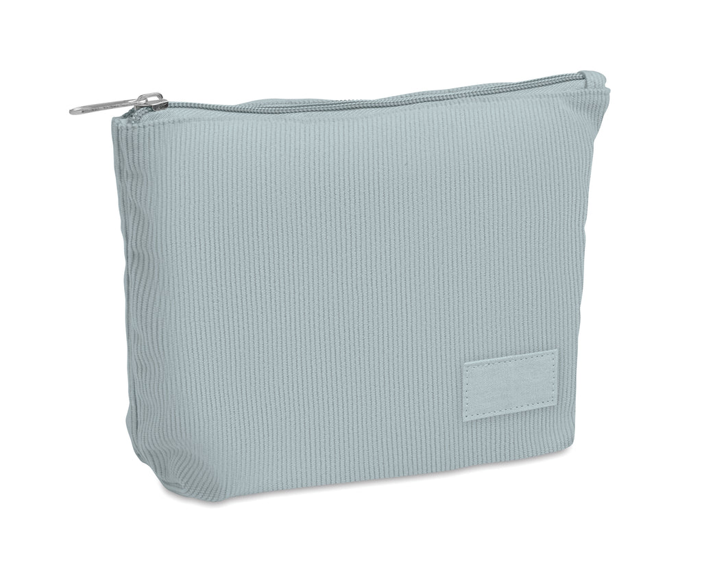 CORDY T – Corduroy cosmetic bag – Baby Blue