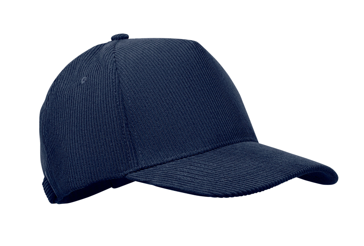 WALE – Corduroy 5 panel baseball cap – Blue