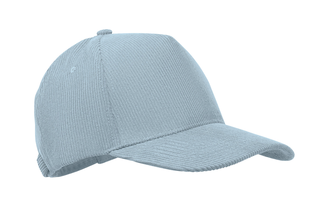WALE – Corduroy 5 panel baseball cap – Baby Blue