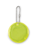 GRIN – Round reflective keyring – Neon Yellow