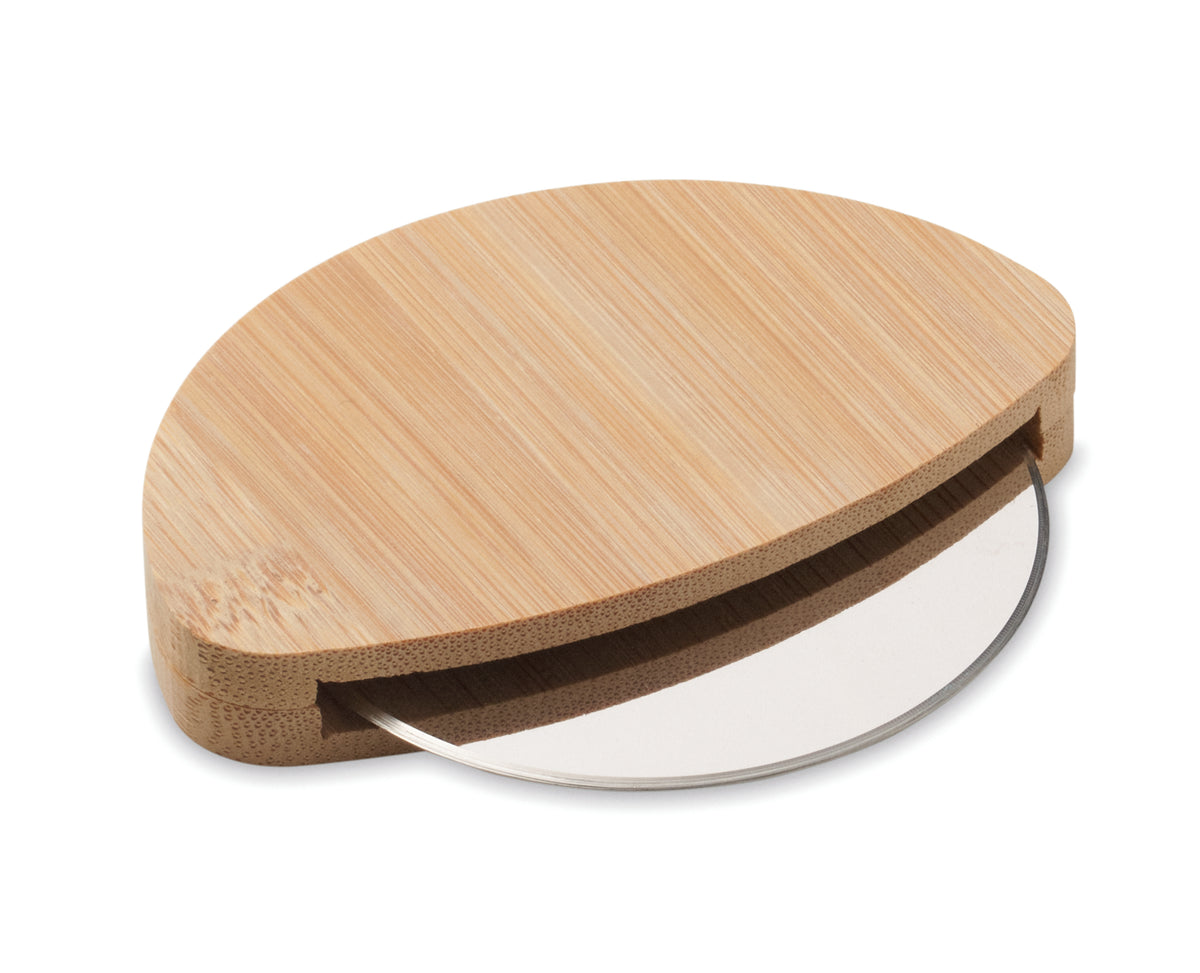 NAPOL – Round bamboo pizza cutter – Wood