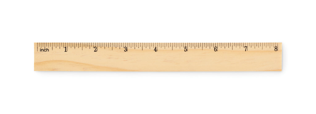 RULER20 – Wooden ruler 20cm – item picture back