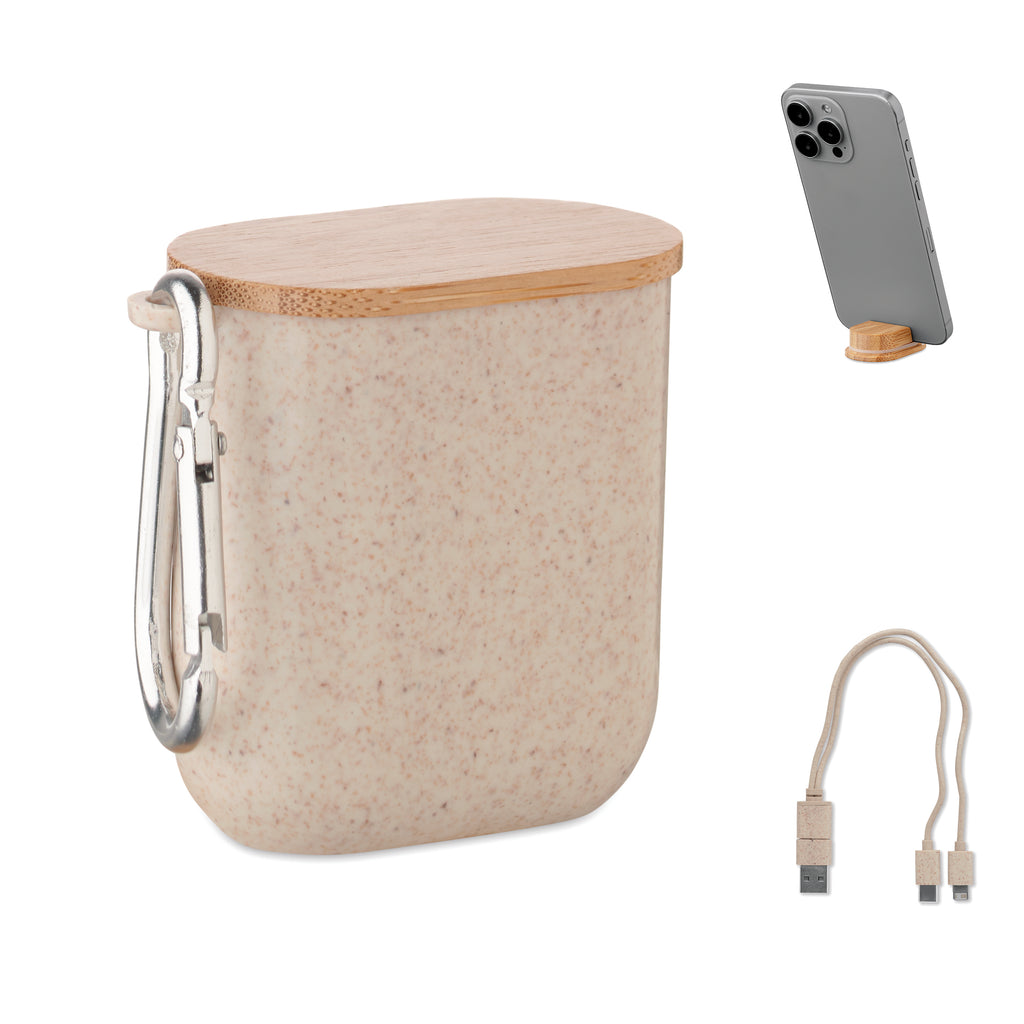 CABSTRA – Cable set in case – Beige