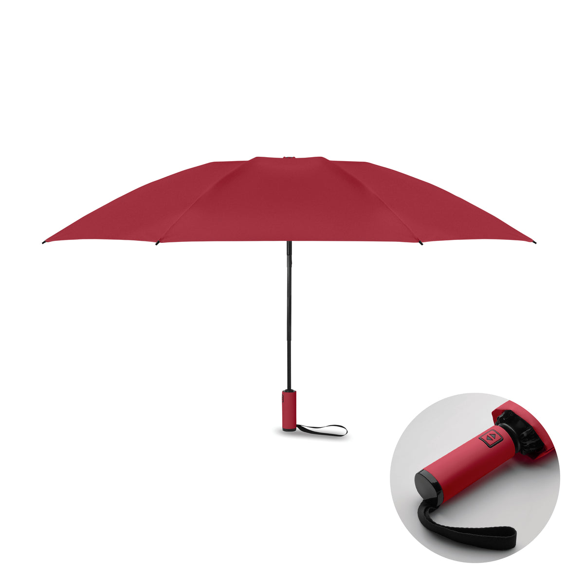 AGUMBE – 23 inch windproof umbrella – Burgundy