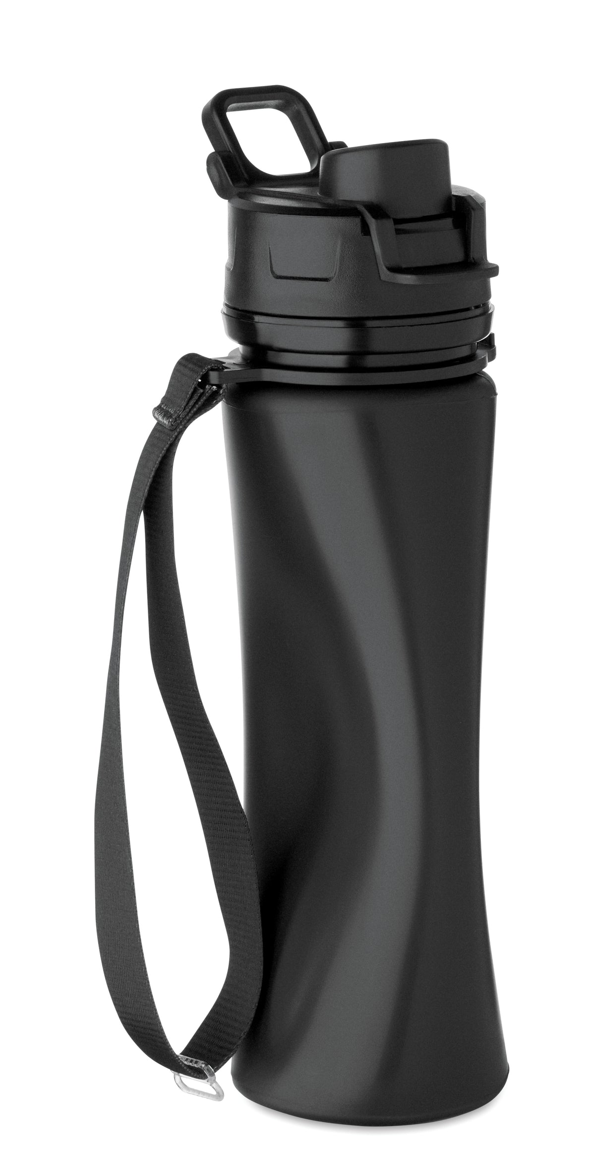 LETT – Foldable silicone sports bottle – item picture side
