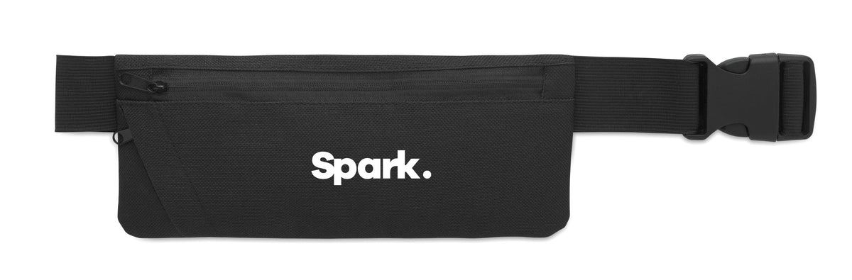 MODERATE – Sports waist bag 600D RPET – item picture printed