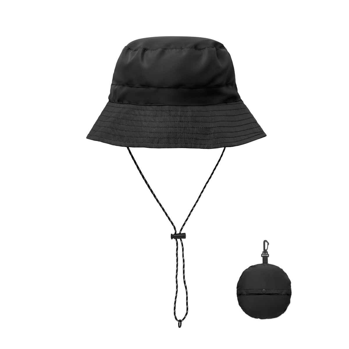 LANIN – Water repellent fisherman hat – Black