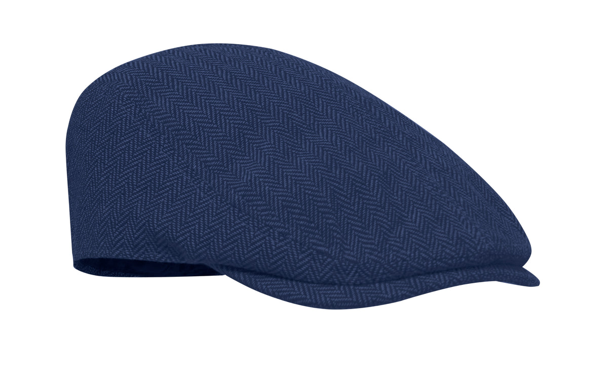 BLIND PEAK – Newsboy flat cap 335 gr/m² – Blue