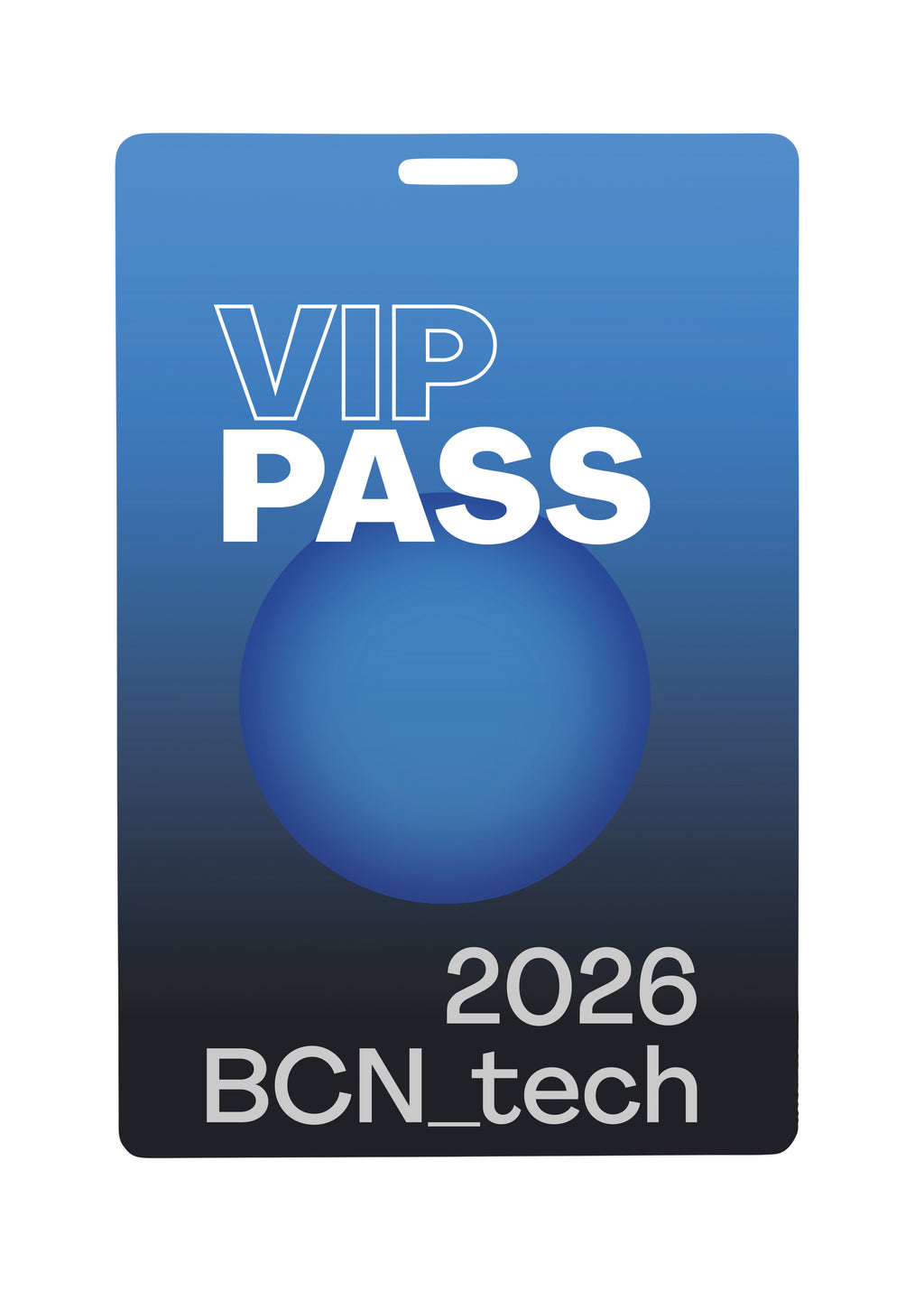 BADLARGE – Lanyard badge 120 x 80mm – item picture 1