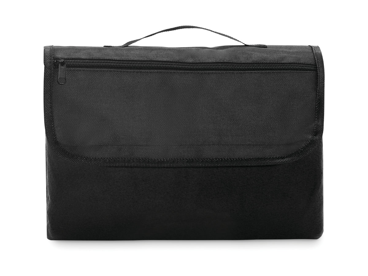 COSTA – Polar fleece picnic blanket – Black