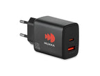 EXTEN – EU 2-pole wall adapter/charger – item picture printed
