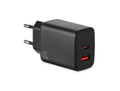 EXTEN – EU 2-pole wall adapter/charger – Black