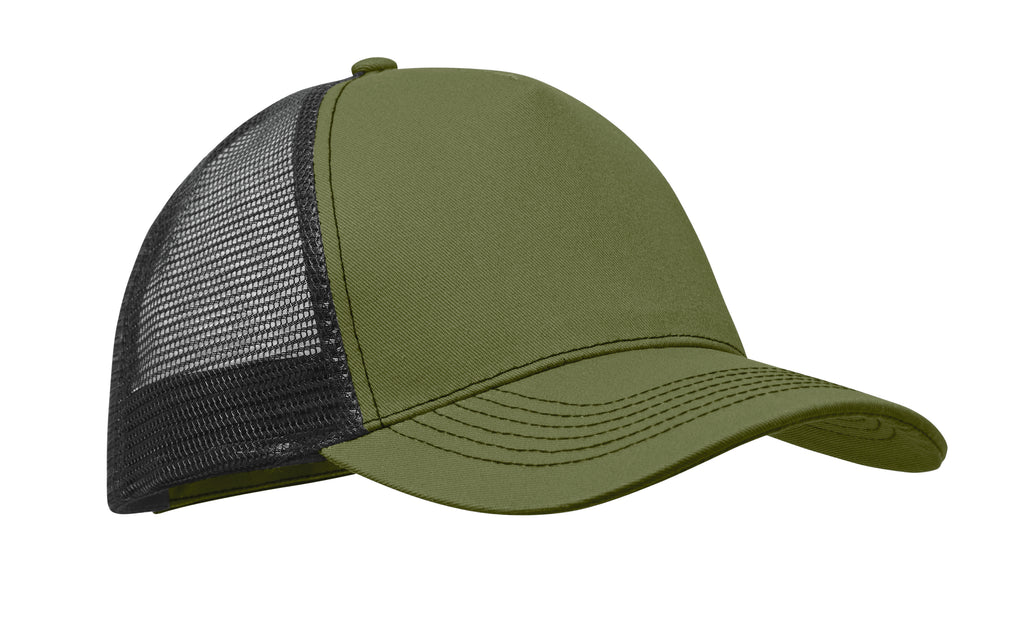 BLIST – 5 panel trucker cap – Army Green