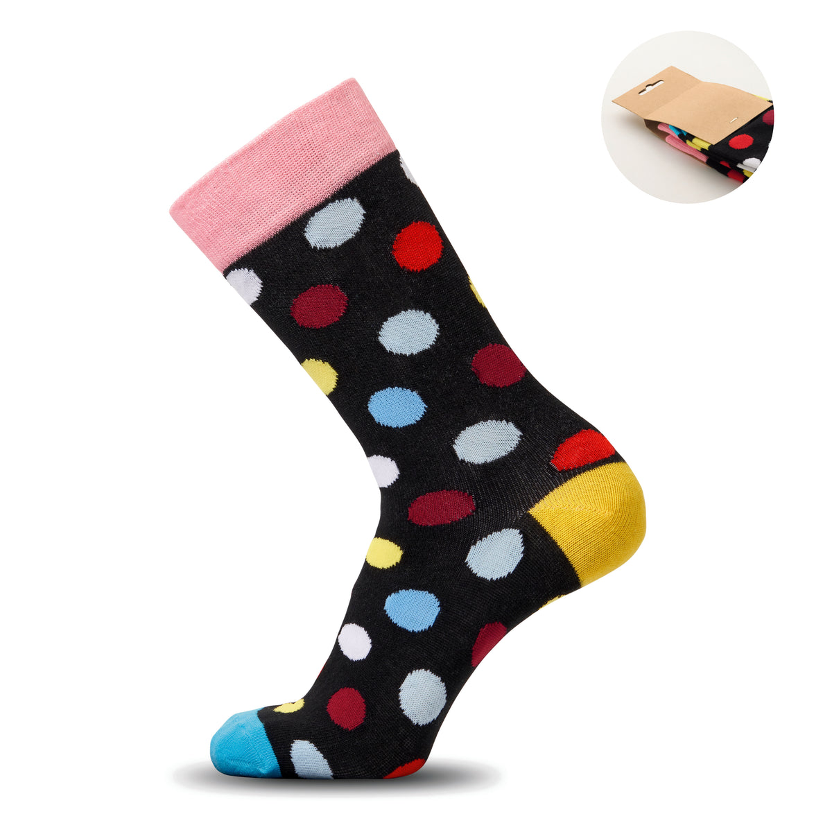 FUNNY L – Funny patterned socks – Black