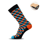 FUNNY L – Funny patterned socks – Orange