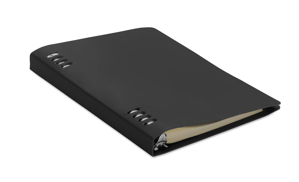 SPIRABLE – A5 refillable PU notebook – Black