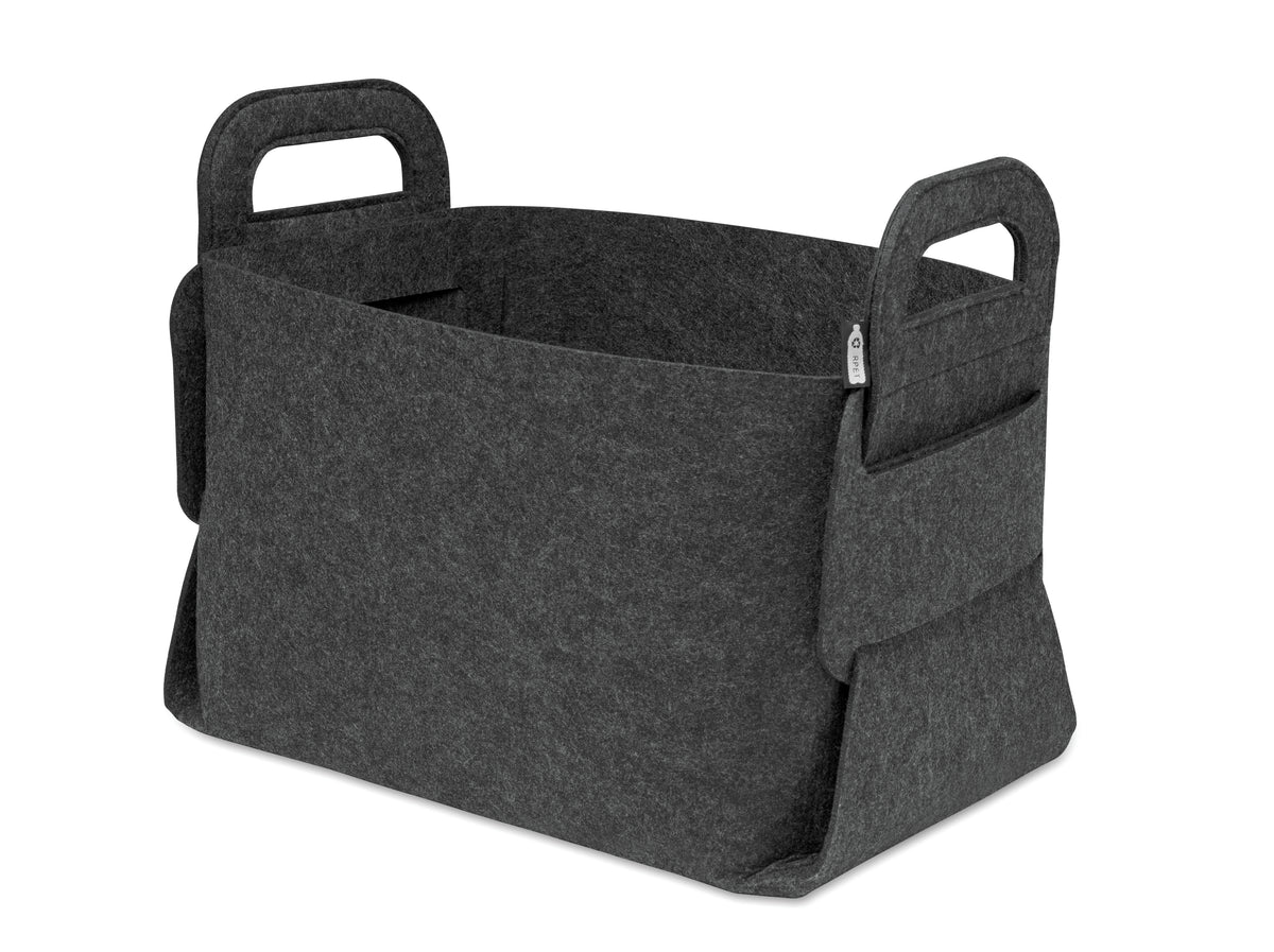 FIALAN – Foldable RPET felt basket – item picture back