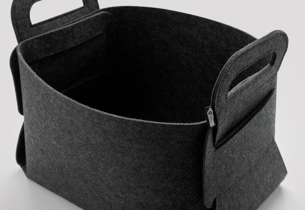 FIALAN – Foldable RPET felt basket – item detail picture