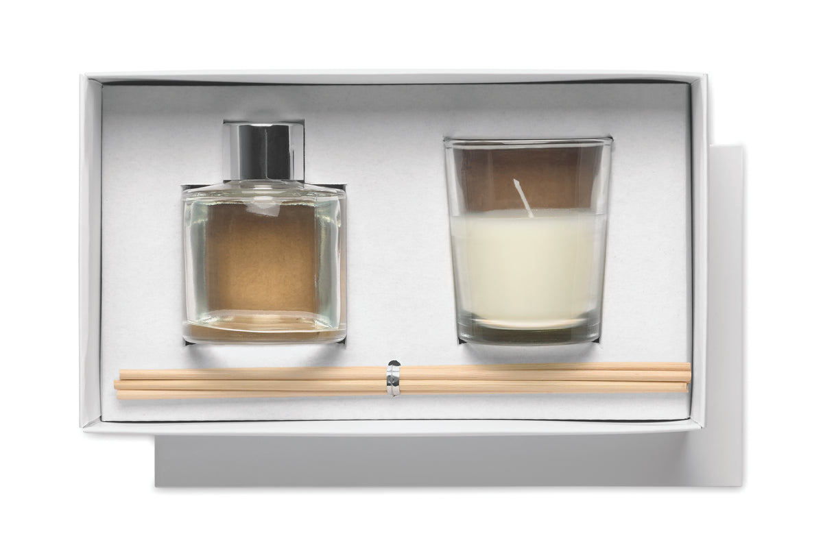 MUSKA SET – Vanilla diffuser & candle set – item picture back