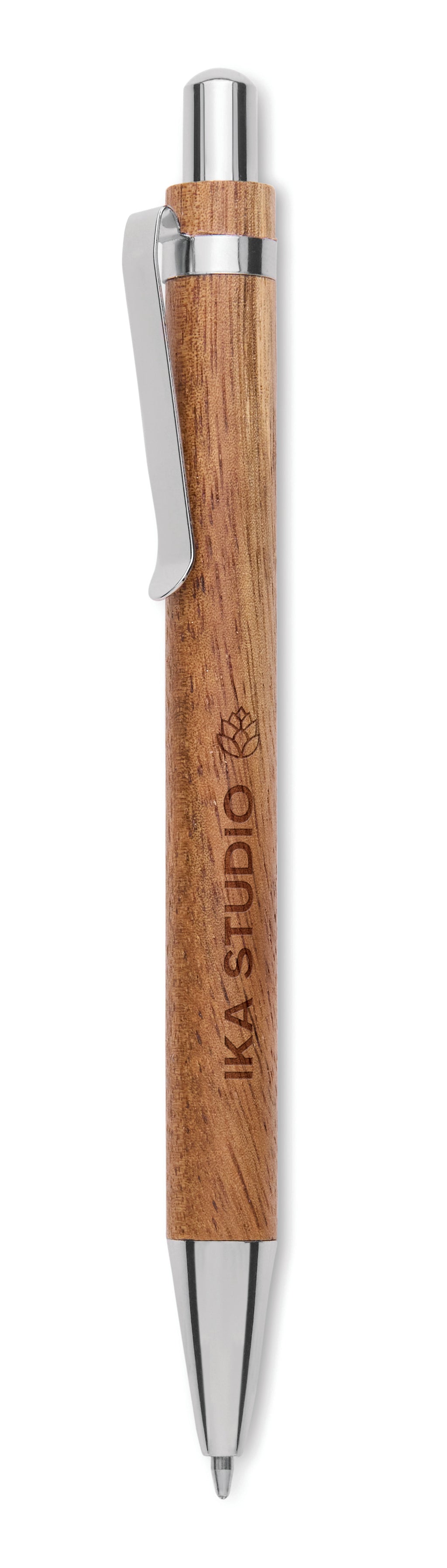 JAKARTA – Acacia wood ball pen – item picture printed