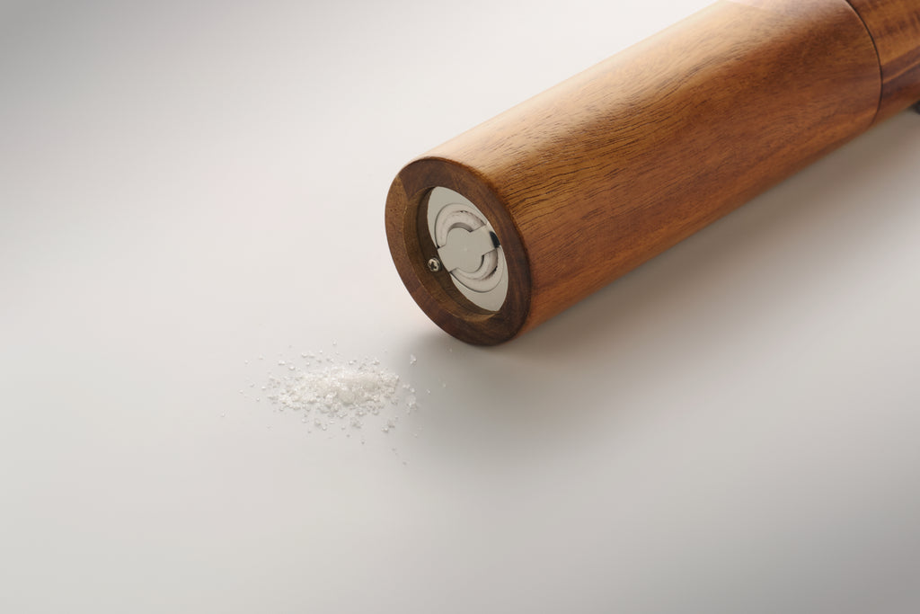 TUCCO SET – Acacia salt & pepper grinders – item picture open