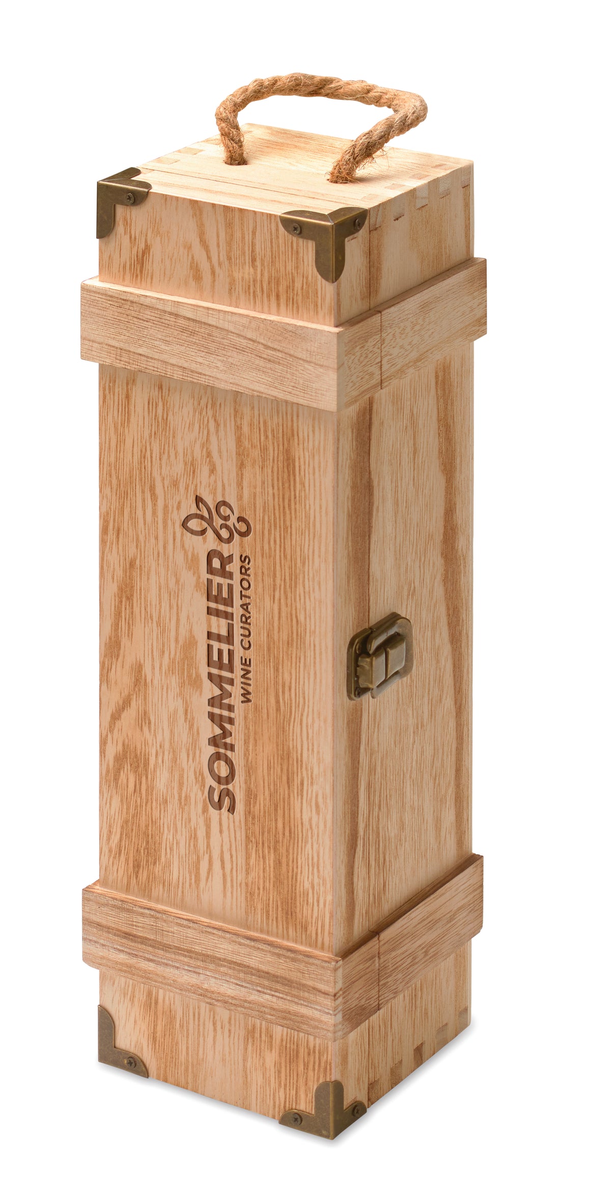 VINBOX + – Paulownia wood wine gift box – item picture printed