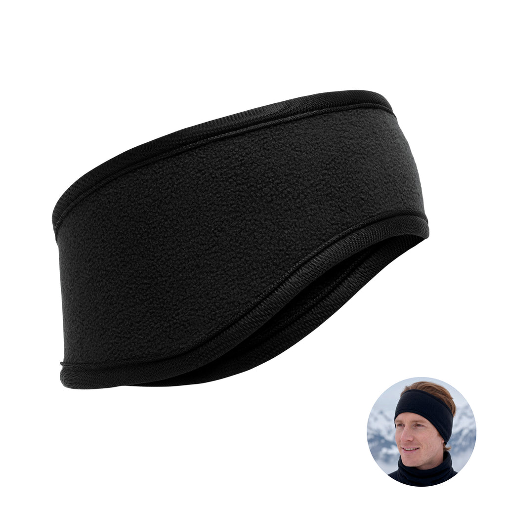 WAVES – Fleece headband – Black