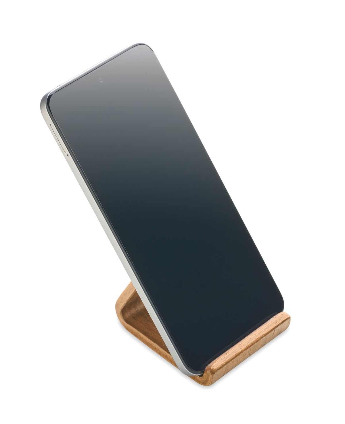 HOLD – Walnut wood phone stand – item picture back
