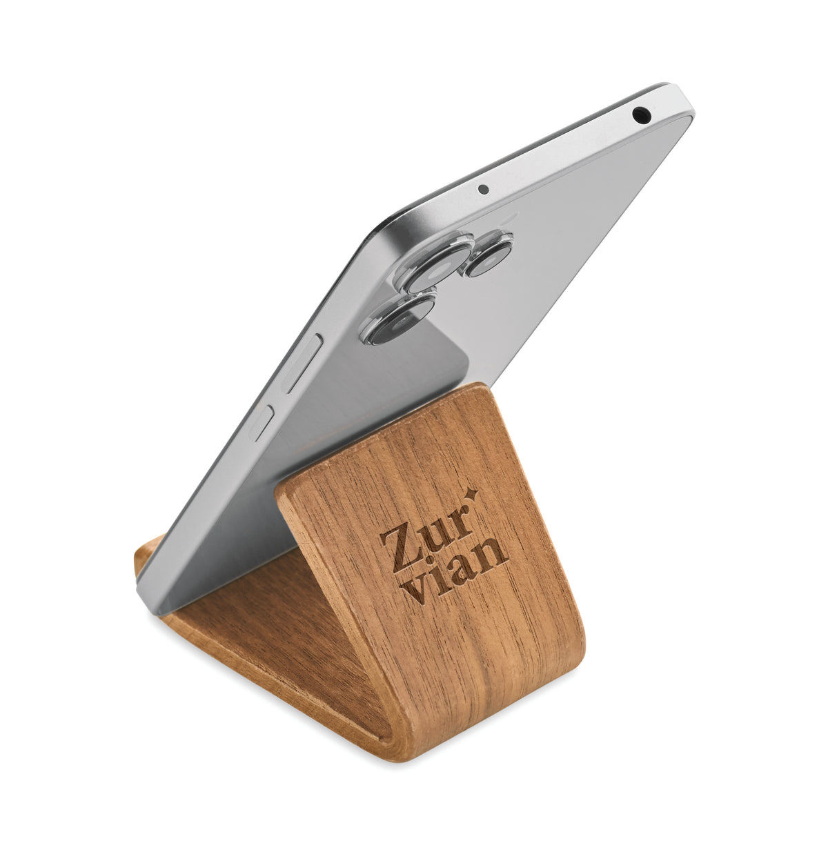 HOLD – Walnut wood phone stand – item picture 2