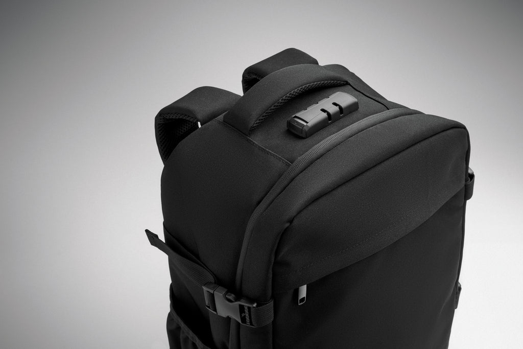 LOCK&GO – 15" RPET backpack lock 20L – item picture open