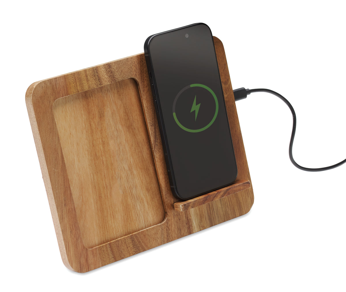 FINWOOD – Acacia frame & charger 15W – item detail picture
