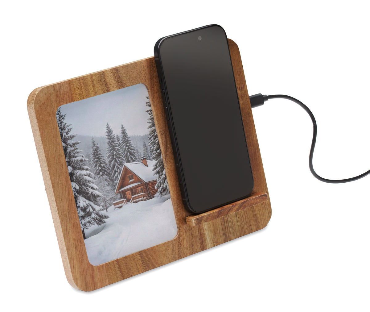 FINWOOD – Acacia frame & charger 15W – item picture 6