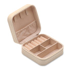 JULBOX – PU Travel jewellery box – Beige