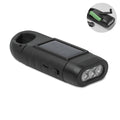 CRANCH – Solar torch with dynamo crank – Black