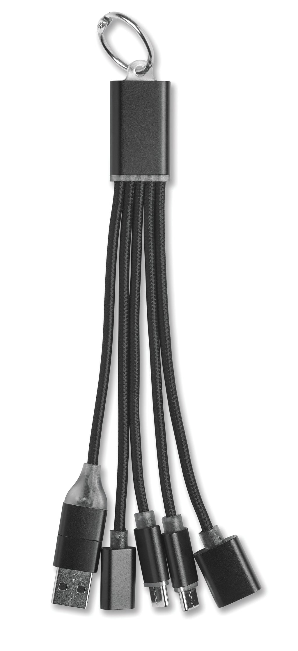 HUBLUE – 5-in-1 charging cable keyring – item picture back